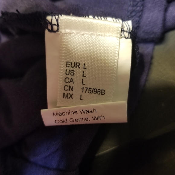 BLUE v neck sleeveless stret tunic L - Picture 6 of 6